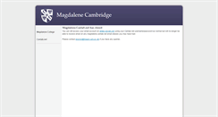 Desktop Screenshot of magdalene.cantab.net